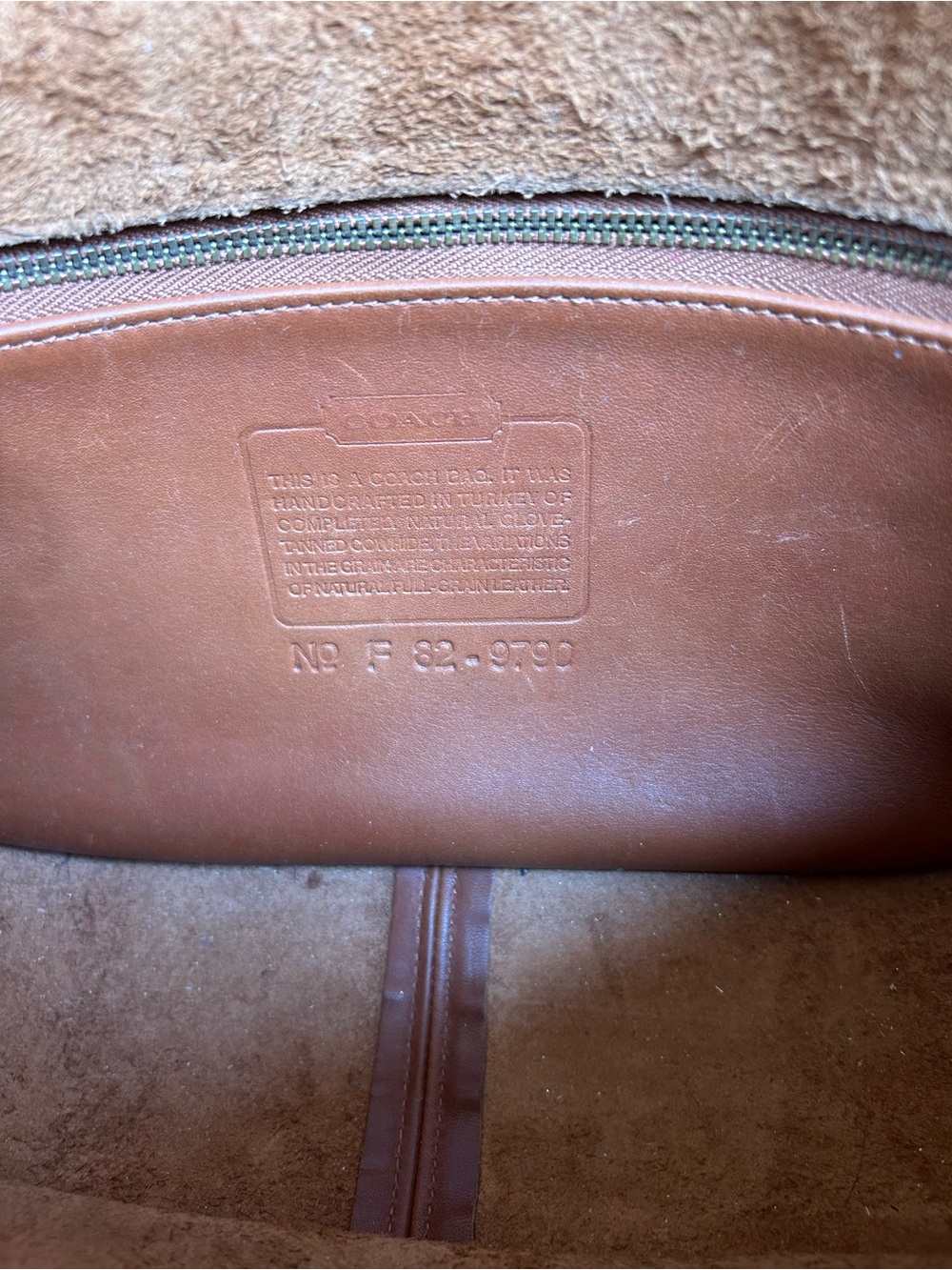 Vintage coach city bag style 9790 british tan crossbody turnlock retro y2k purse - Picture 11 of 13